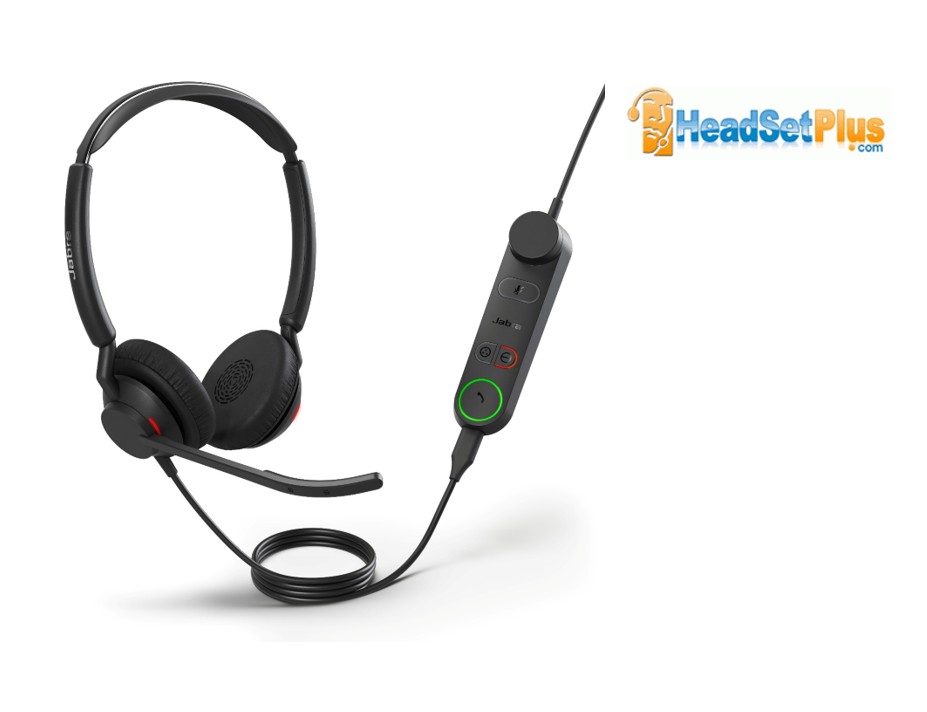 jabra engage 50 ii stereo pc usb-c/a corded headset uc w/control view